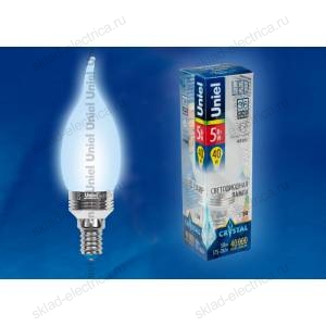 LED-CW37P-5W/NW/E14/FR ALC02SL пластик