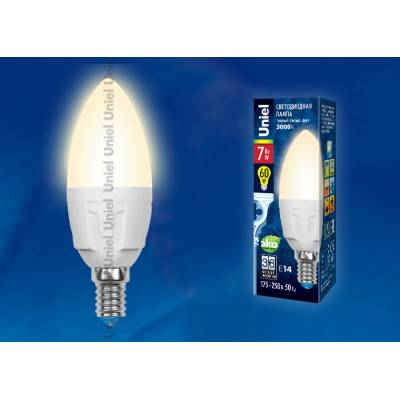 LED-C37-7W/WW/E14/FR PLP01WH картон