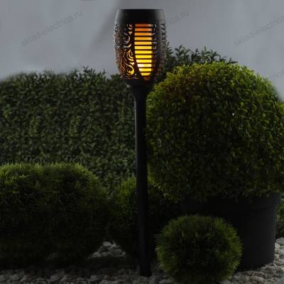 Садовый светильник Факел на солнечной батарее, 72 см ЭРА ERASF012-35