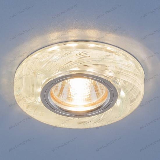 Точечный светодиодный светильник 2191 MR16 CL/BL прозрачный/голубой