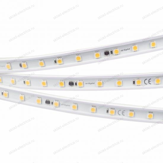 Светодиодная лента герметичная ARL-PV-B54-15.5mm 230V White6000 (8 W/m, IP65, 5060, 10m) (Arlight, -)