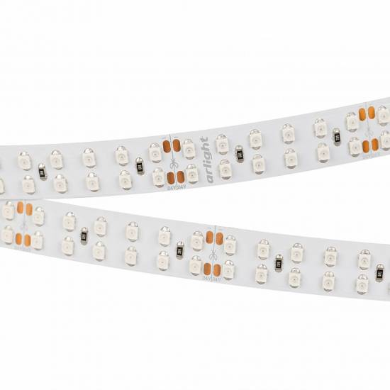 Светодиодная лента RT 2-5000 24V Yellow 2x2 (3528, 1200 LED, LUX) (Arlight, 19.2 Вт/м, IP20)