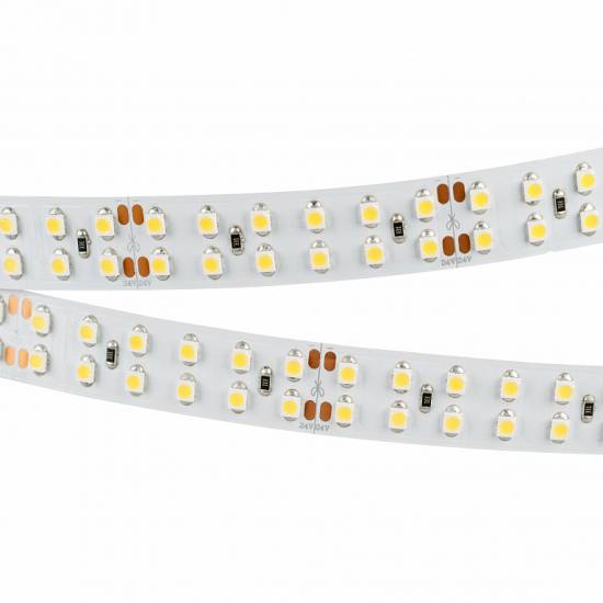 Светодиодная лента RT 2-5000 24V Warm2400 2x2 (3528, 1200 LED, LUX) (Arlight, 19.2 Вт/м, IP20)