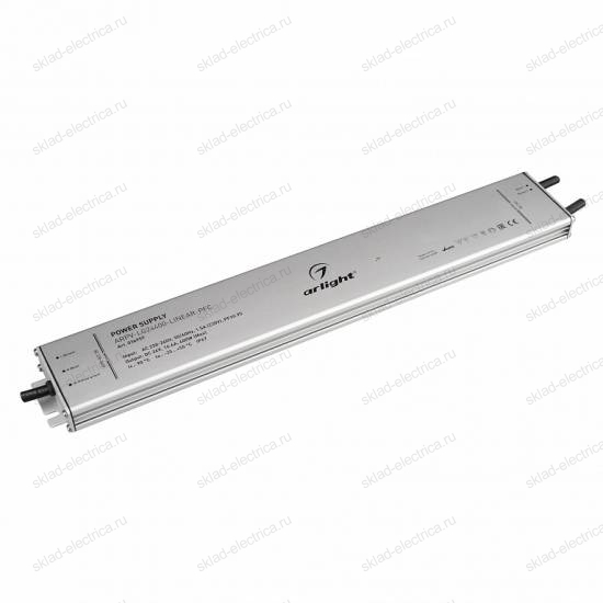 Блок питания ARPV-LG24400-LINEAR-PFC (24V, 16.6A, 400W) (Arlight, IP67 Металл, 5 лет)