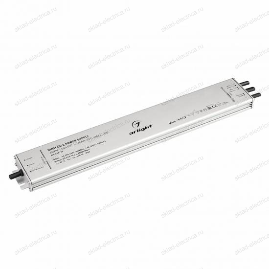 Блок питания ARPV-LG24400-LINEAR-PFC-DALI2-PD (24V, 16.7A, 400W) (Arlight, IP67 Металл, 5 лет)