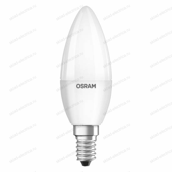 Лампа антибактериальная / Antibacterial светодиодная OSRAM 5,5Вт 470Лм 2700К E14 Свеча