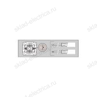 Перекрестный одноклавишный переключатель с подсветкой Legrand Valena Алюминий 770148