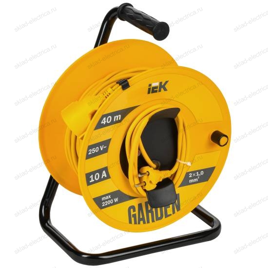 GARDEN Катушка УК40 1 место 2P 2х1,0мм2 40м IEK