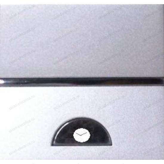 Механизм электронного выключателя с таймером 10с-10мин 40-500Вт ABB Zenit серебряный N2262.1BL + N2271.9