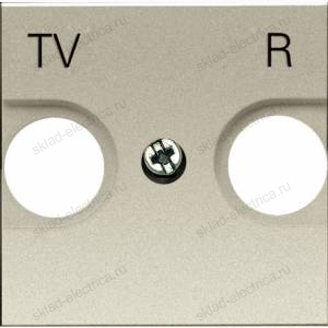 Розетка телевизионная TV-R ABB Zenit шампань 8150 + N2250.8CV + N2271.9